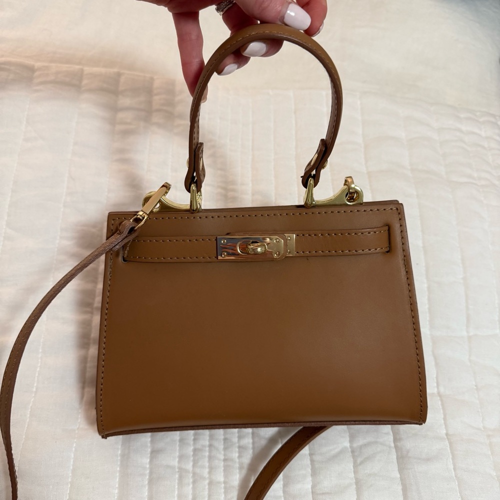 Elegant 100% Italian Leather Handbag from Florence Italy